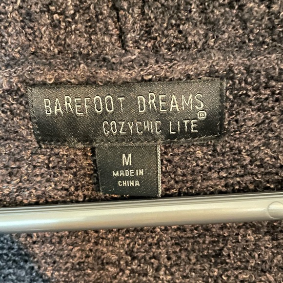 Barefoot Dreams Black Cozychic Lite Terry Style Cardigan Size M - Picture 5 of 5